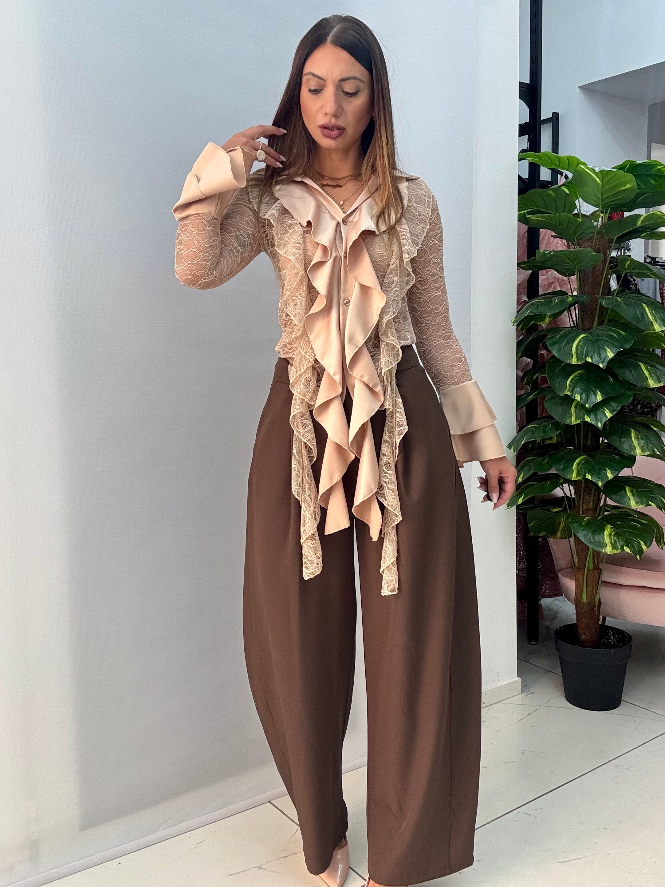 Pantalone Blair Marrone